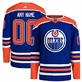 Men's Edmonton Oilers Custom Royal Adidas Stitched Jersey,baseball caps,new era cap wholesale,wholesale hats